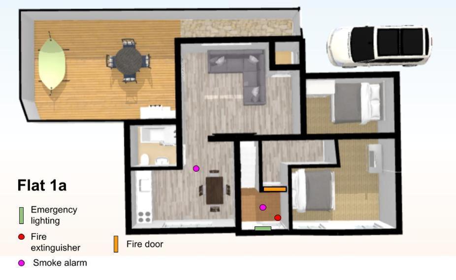 시런세스터 Private Deck With Newly Refurbished Flat Attached! 아파트 외부 사진